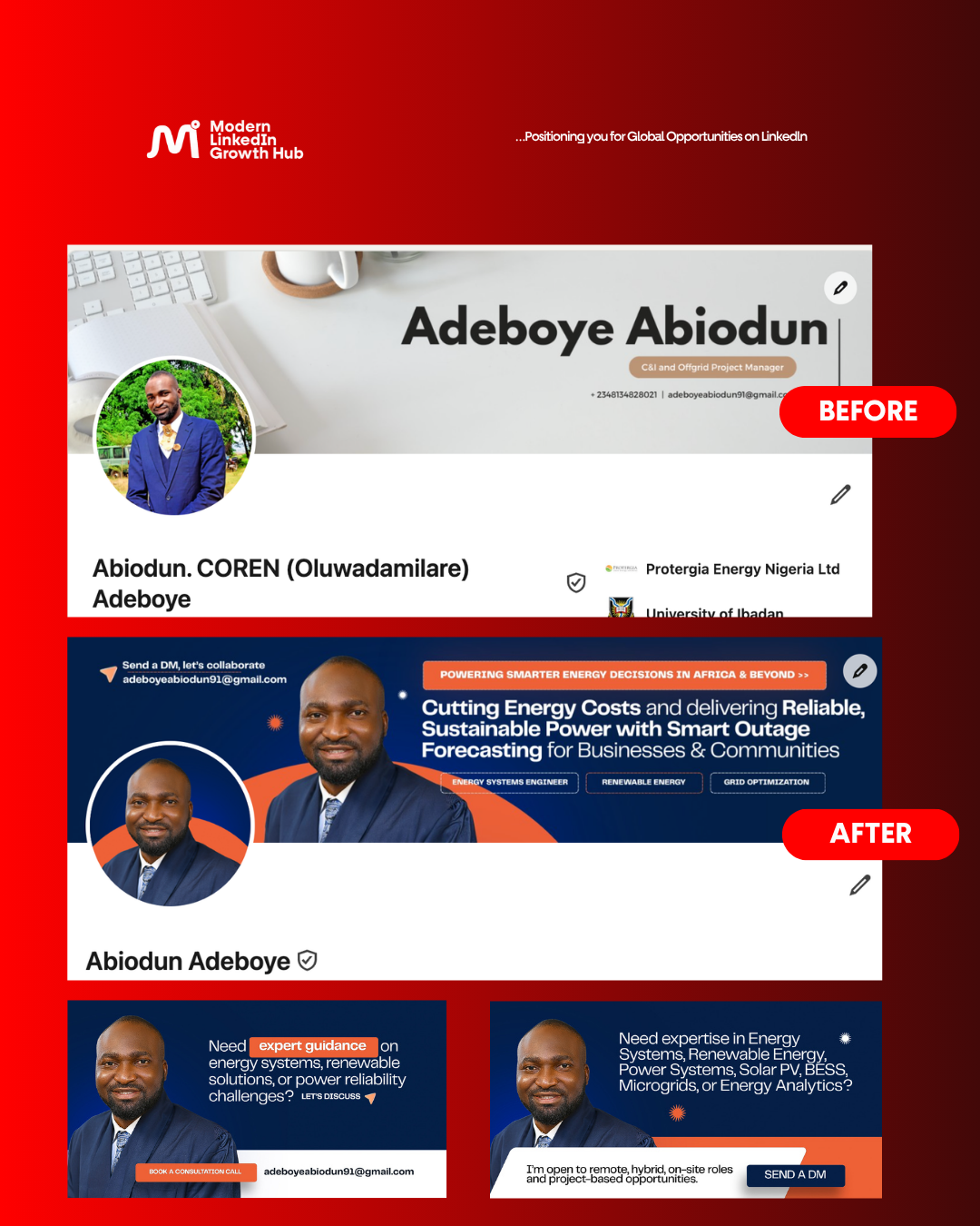 MLGH case study visual for profile transformation